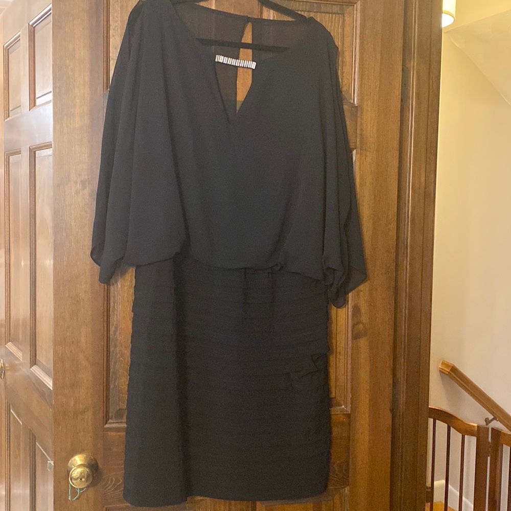 Black Dress with Rhinestone Accent